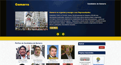 Desktop Screenshot of gamarra.candidatos.com.pe